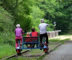 Le vélo rail, une bonne activité pour toute la famille !