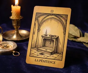 La Pénitence, lame 13 de l'Oracle de la Triade : sens