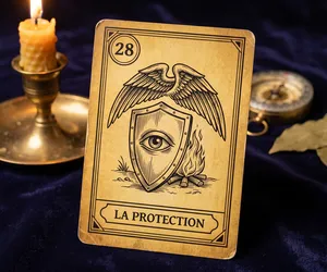 La Protection, lame 28 de l'Oracle de la Triade : sens