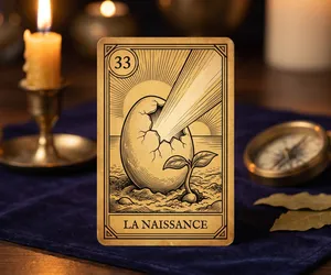 La Naissance, lame 33 de l'Oracle de la Triade : sens