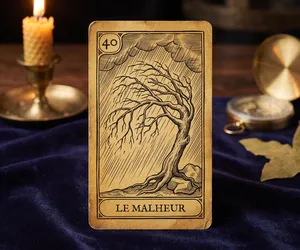 Le Malheur, lame 40 de l'Oracle de la Triade : sens