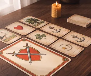 Les cartes de Mars dans l'Oracle de Belline