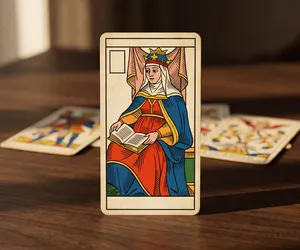 La Papesse dans le Tarot de Marseille : intériorité et sagesse